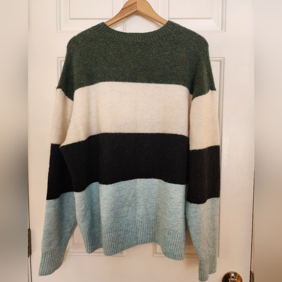 Wilfred Free Cipriana alpaca wool crewneck striped sweater size 3 cozy oversized - Picture 2 of 10